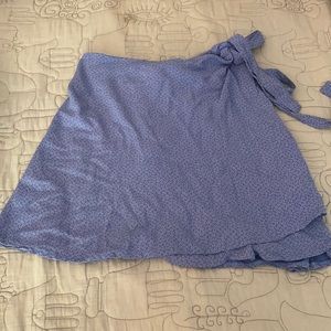 Brandy Melville Blue floral skirt S